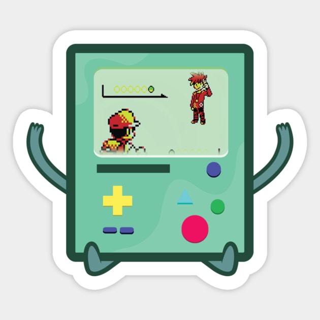 BMO Adventure console gaming Sticker by pocketdesigns